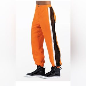 Balera Orange Black Mesh Joggers SA MA XLA